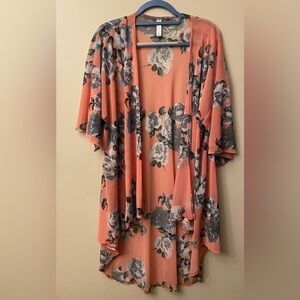 Paisley Grace Rose/Floral Kimono Cardigan